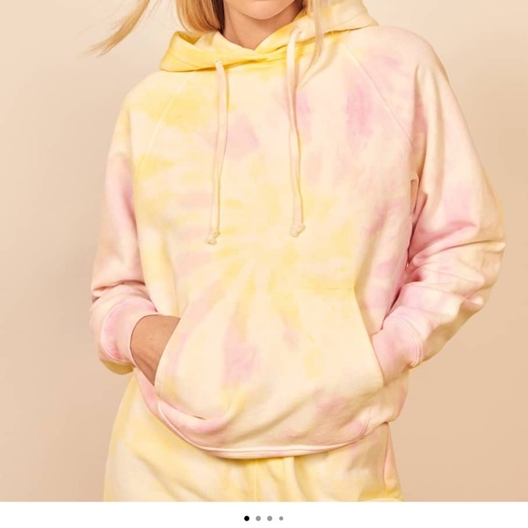 Reformation Tops - REFORMATION Tanner Hoodie in Creamsicle